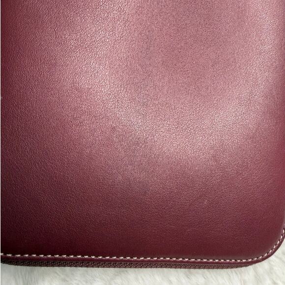 Vintage COACH y2k Burgundy Signature Canvas CD Case - Picture 6 of 6